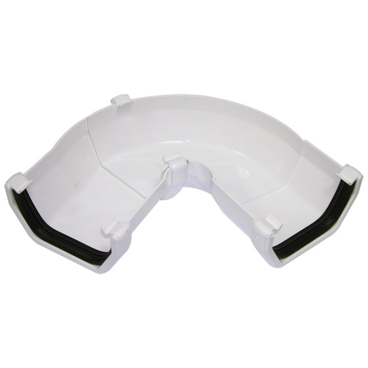 Square Gutter Adjustable Angle 50° - 156° - White Square Gutter Adjustable Angle 50° - 156° - White