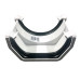 Square To 112mm Half Round Adapter - White 